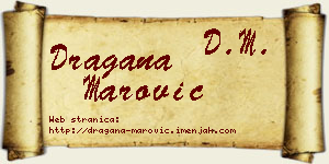 Dragana Marović vizit kartica
